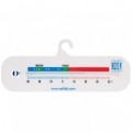 Horizontal fridge-freezer thermometer